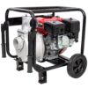 Gas Engine Powered Water Pump 3" Inlet & Outlet 7Hp 212Cc Epa Certified With Wheels And Handle - Black / Red - Image 15