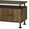 Ensata II - TV Stand - Rustic Oak / Black - Image 4