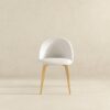 Marion - Mid-Century Modern Dining Chair (Set of 2) - Gold / White - Image 2