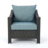 Modern Antibes Armchair With Water Resistant Cushions - Gray - Image 7
