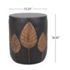 Outdoor Lightweight Concrete Side Table - Copper - Image 3