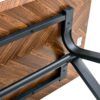 Herringbone Pattern Dining Table A Perfect Match For Modern Minimalist And Industrial Home Styles - Walnut - Image 21