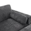 Modular Sectional With Storage Pockets, 5 Seat U Shaped Couch Set With Pillows Free Combination Modern Cloud Sofa With 2 Movable Ottoman - Dark Gray - Image 10