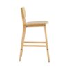 Bari - Indoor Wood Barstool (Set of 2) With And Rattan Backrest - Natural - Image 8