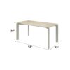 Ingram - Ceramic Top Dining Table - Light Gray - Image 5