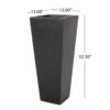 Outdoor Planter - Black - Image 3