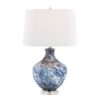 Lotus - Contemporary Table Lamp (Set of 2) - True Navy / Gold / Polished Nickel / Clear Crystal - Image 3