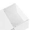 LED Coffee Table, Modern Center Table, Coffee Table With Open Storage Compartment And 2 Hidden Drawers For Living Room - White - Image 7