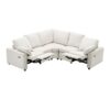 Power Recliner Sectional Sofa Home Theater Reclining Sofa With Two USB Ports, Two Storage Drawers For Living Room - Beige - Image 16