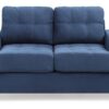 Chic Transitional Loveseat - Navy Blue - Image 2