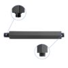 Premium 8" Ceiling Mounted Shower Arm With Flange In Stainless Steel - Matte Black - Image 7