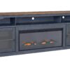 Americana - 86 In Fireplace TV Stand For TVs Up To 95" - Blue - Image 5