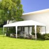Outsunny - 10' x 19.2' Pop Up Canopy Tent, Heavy Duty Tent For Parties, Outdoor Instant Gazebo Sun Shade Shelter With Carry Bag For Catering, Events, Wedding, Backyard Bbq - White - Image 9