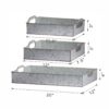 Decorative Galvanized Nesting Trays (Set of 3) - Gray - Image 3