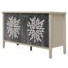 Sideboard Buffet Cabinet, Storage Cabinet With Storage, Modern Storage Cabinet With 4 Doors & Adjustable Shelves For Living Room, Dining Room, Kitchen And Entryway - Black / Natural - Image 20