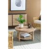 Round 2 Tiered Side Tabel, End Tabel For Lving Room Bedroom Entryway - Brown - Image 5