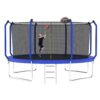 168.11" Trampoline With Basketball Hoop, Astm Approved Reinforced Type Outdoor Trampoline With Enclosure Net - Blue - Image 7