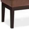 Carlson - Small Ottoman Bench - Distressed Saddle Brown - Image 6