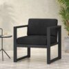 Navan - Club Chair - Dark Gray - Image 6