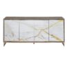Paavan - Console Cabinet - White / ChampagneChampagne - Image 7