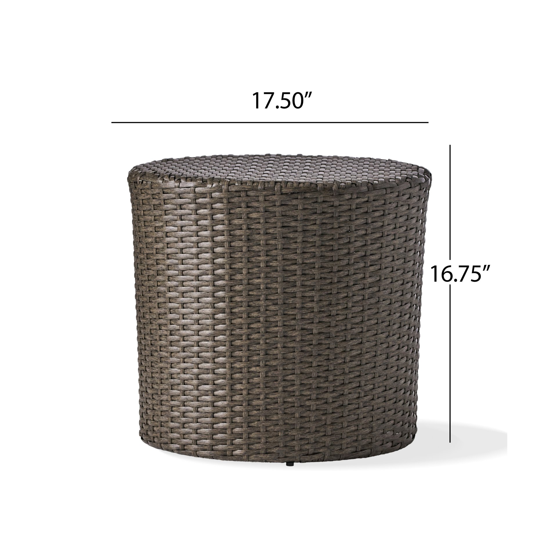 Kingstown - Barrel Side Table - Gray - Image 3