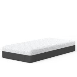Pur Chill - 12" Twin Long Soft Mattress With Phase Change Cooling Fabric - White / Gray