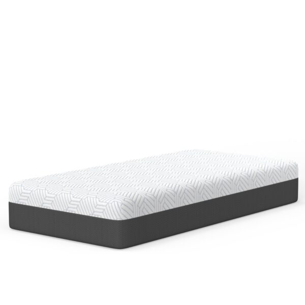 Pur Chill - 12" Twin Soft Mattress With Phase Change Cooling Fabric - White / Gray