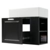 Modern Wall Mounted Bathroom Vanity With Sink, Soft Close Drawer, Adjustable Shelf, Toilet Paper Holder - Black - Image 13