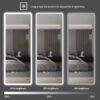 Full Length Mirror Lighted Vanity Body Mirror LED Mirror Wall-Mounted Mirror Big Size Rounded Corners, Bedroom, Living Room, Dressing Room, Hotel - Clear - Image 8