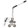 Foldable Shopping Stair Trolley With Triangular Wheels And Removable Waterproof Bag - Black - Image 12