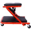 Mechanic Creeper, Z Creeper Seat 2 In 1 Low Profile With 6 Wheels Steel Vinyl - Red - Image 5