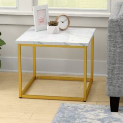 Marb - End Table - White