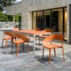 1 Piece Designed Single Chair, UV Resistant, Waterproof And Wear Resistant - Tropical Orange - Image 14