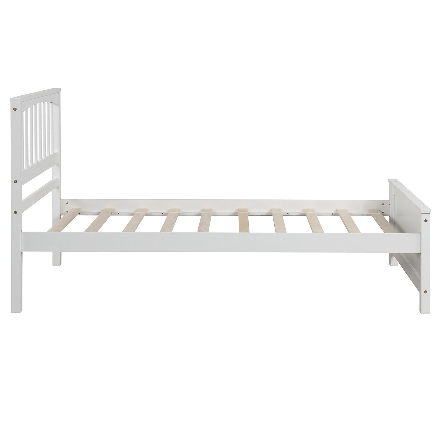Twin Size Platform Bed - White - Image 8