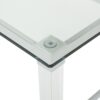 Ultra Modern Rectangle Coffee Table With Tempered Glass Surface - Clear - Image 10