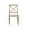 Dining Chair With X Shaped Back (Set of 2) - Antique White - Image 5