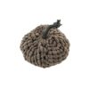 Chenille Weighted Pumpkin Ornament Decor For Holiday Harvest Festival Fall Festival & Thanksgiving (Set of 2) - Dark Brown - Image 6