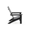Aurascape - Outdoor Acacia Wood Foldable Adirondack Chair - Black - Image 7