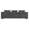 Modern L Shaped Sectional Sofa With Storage Chenille, Upholstered Couch - Gray - Image 12