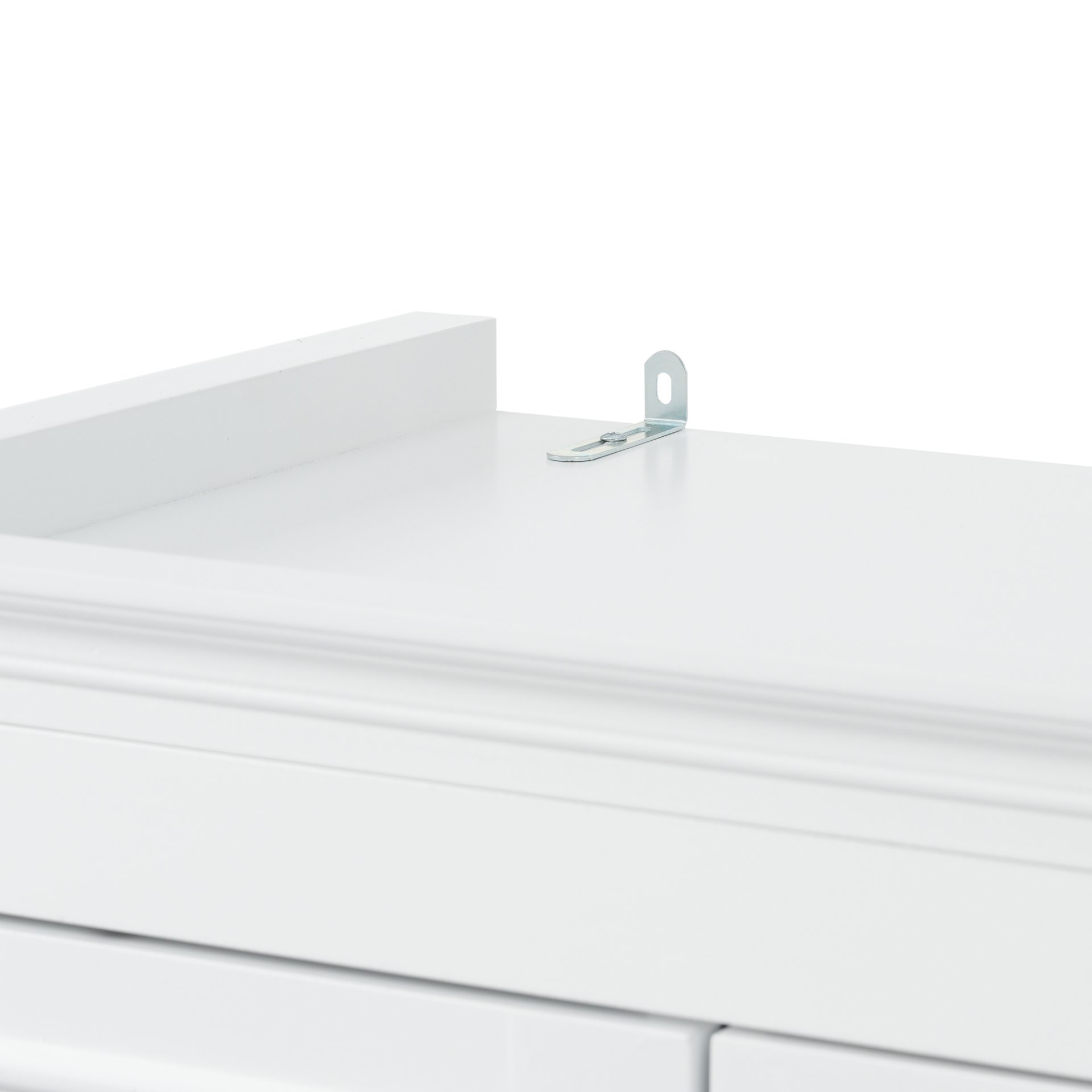 Freestanding Bathroom Vanity, Elegant Design With 4 Doors & 1 Drawer, Adjustable Shelves, Damping Hinges - White - Image 16