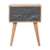 Slade - Bedside Table - Stone Gray - Image 2
