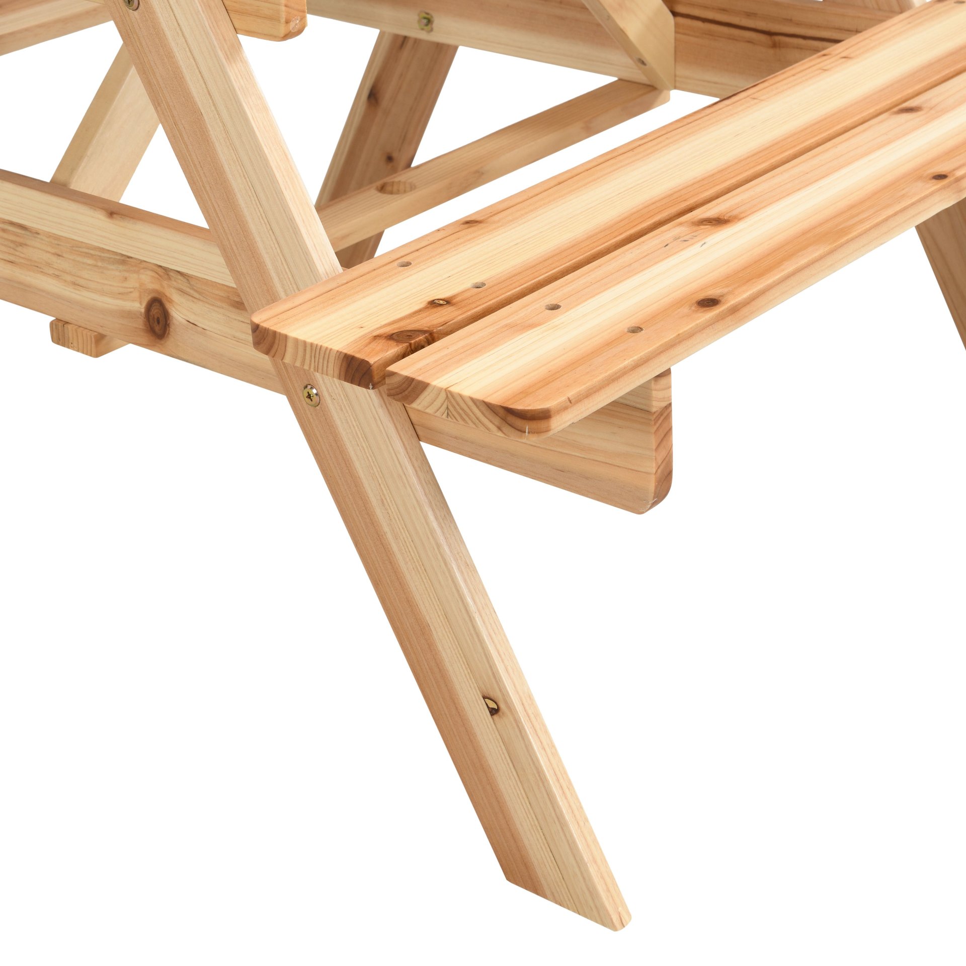 Wood Children's Dining Table And Chair Set For Play Reading And Snacks - Natural - Image 7