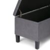 Dover - 3 Piece Storage Ottoman - Stone Gray - Image 5