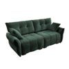 Premium 2 Seater Sofa Ergonomic Design With High Resilience Foam Cushions, Modern Fabric Upholstery - Green - Image 7