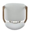 Dining Chairs (Set of 2) Upholstered Arm Chairs, Rubber Wood Accent Chairs - White - Image 12