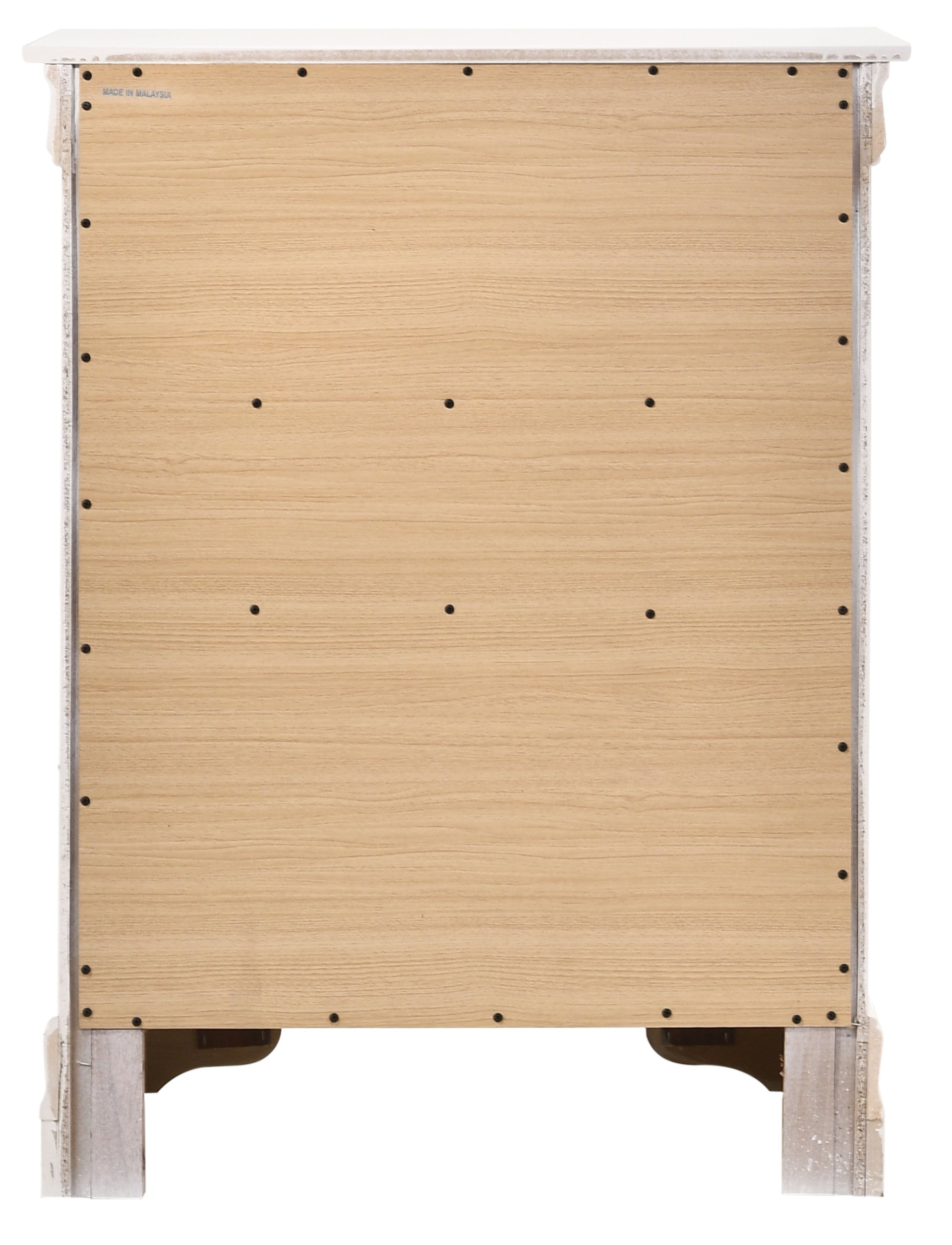 4 Drawer Chest Traditional Style - White - Image 5