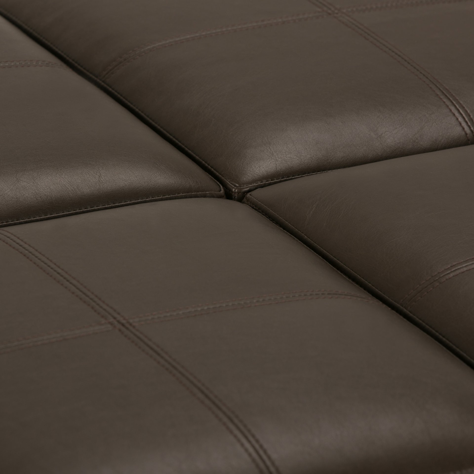 Avalon - Square Coffee Table Storage Ottoman - Chocolate Brown - Image 5