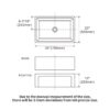 Sink 30" Apron Front Reversible Single Bowl Kitchen Sink With Grid, Strainer - White - Image 3