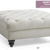 Charming Traditional Ottoman - Ivory - Image 6