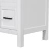 Bathroom Vanity Cabinet With Resin Integrated Sink 4 Drawers, 2 Doors - White - Image 21